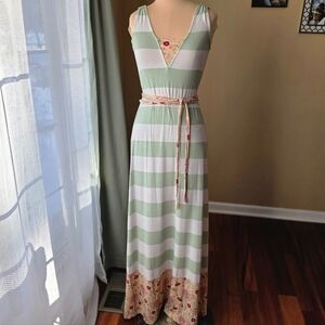 matilda jane deepwater maxi dress Matilda Jane Blue Deep Water Maxi Dress- size Small